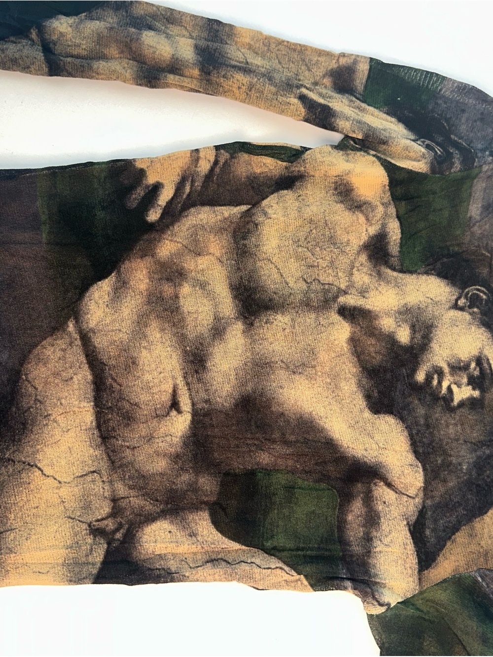 Jean Paul Gaultier SS95 "Creation of Adam" Top Mesh Top VINTAGE Sz Lg (PM100210) - Picture 8 of 9